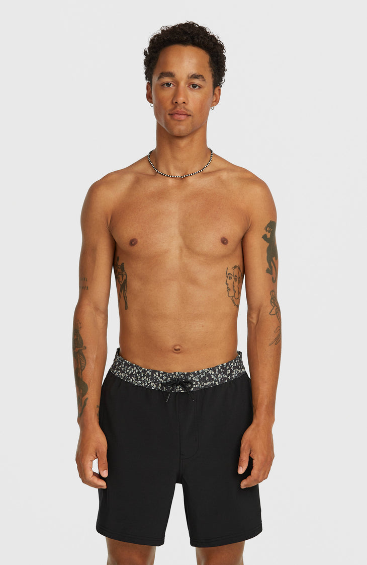 Pocket Print 16'' Badehose | Black Out