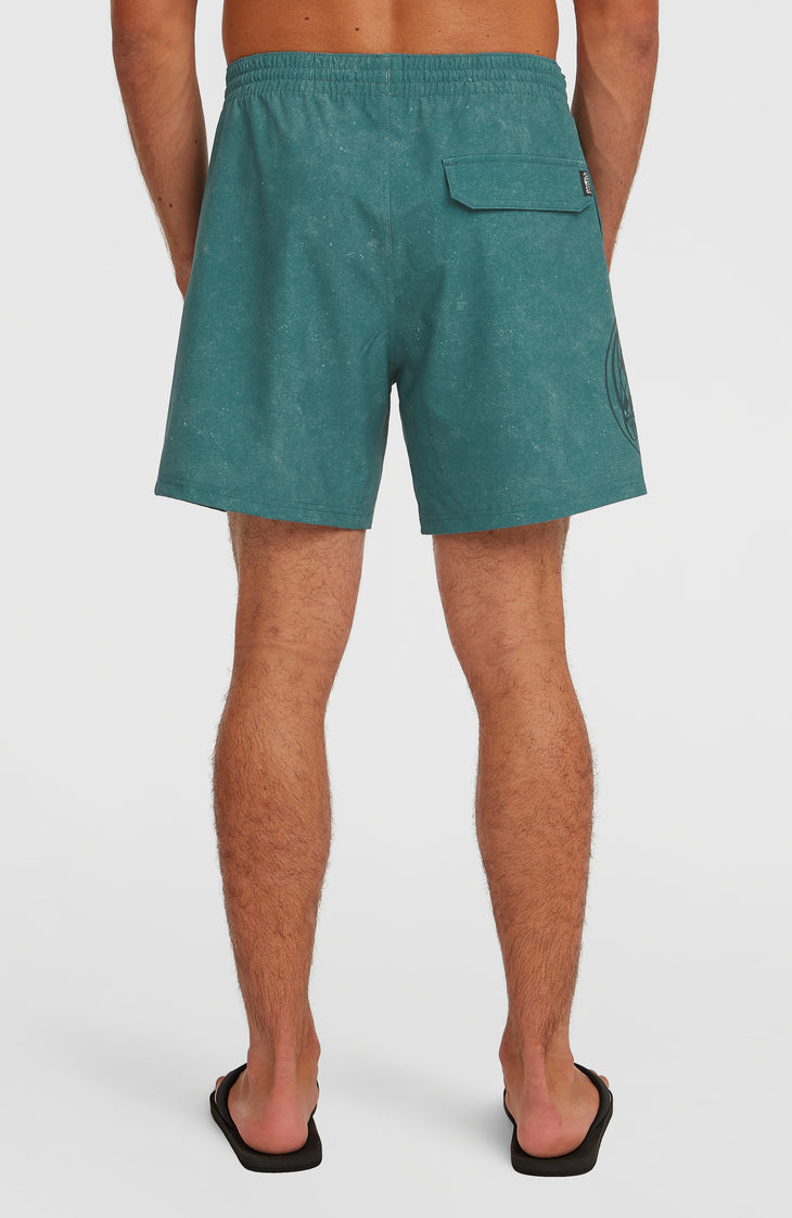 O'Riginals Cali Ocean 16'' Badehose | Green Originals Acid Wash