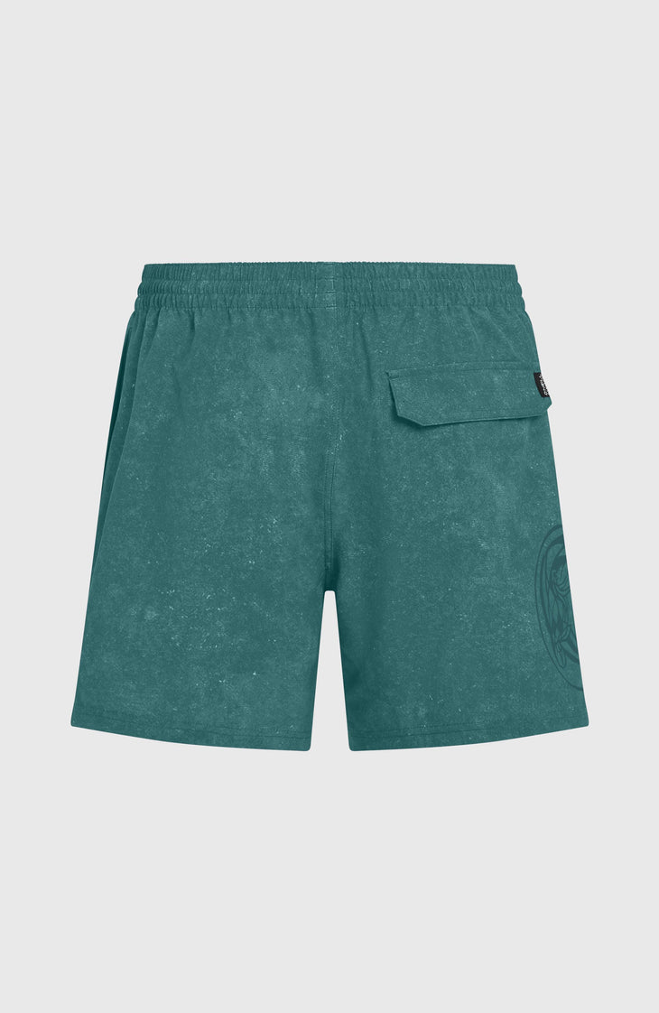 O'Riginals Cali Ocean 16'' Badehose | Green Originals Acid Wash