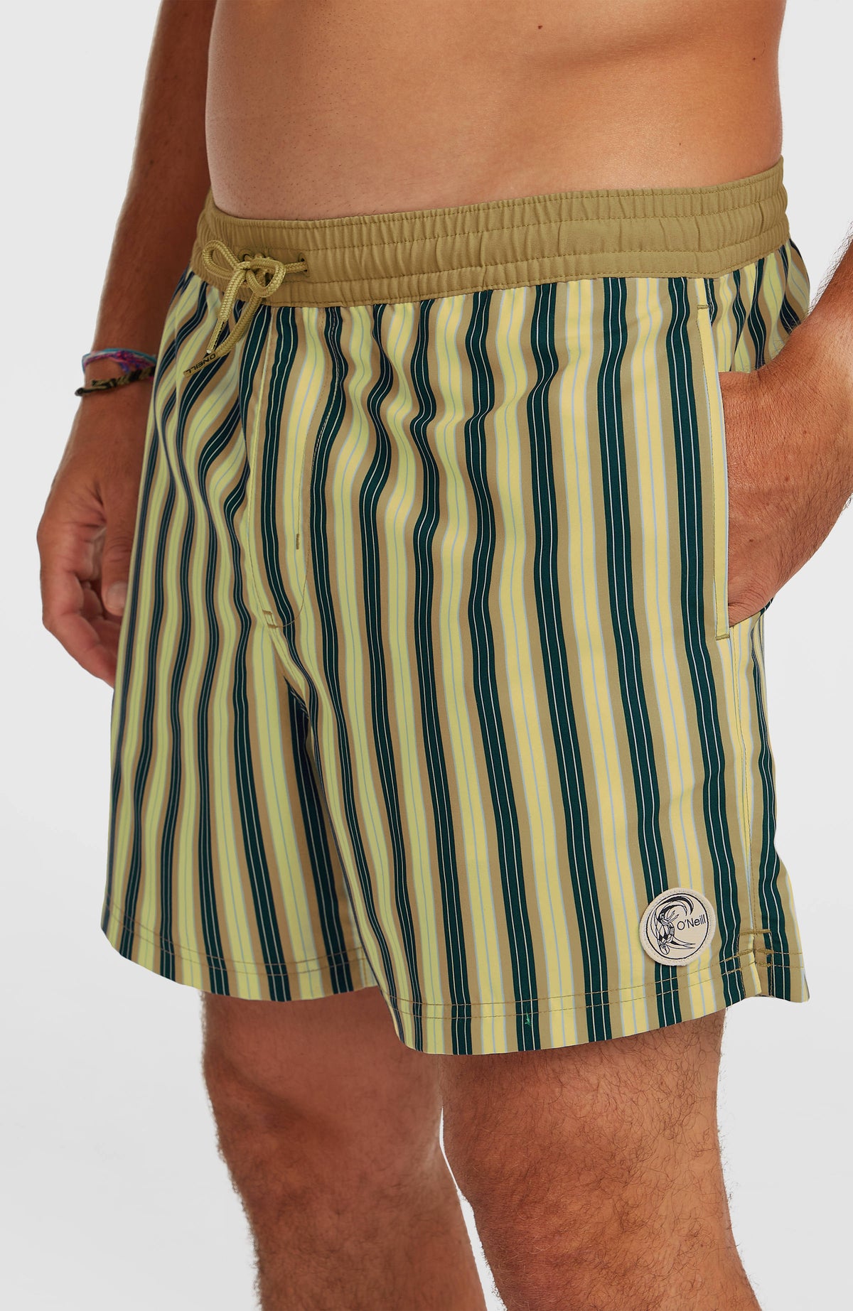 O'Riginals Stripe 15'' Badehose | Yellow Originals stripe