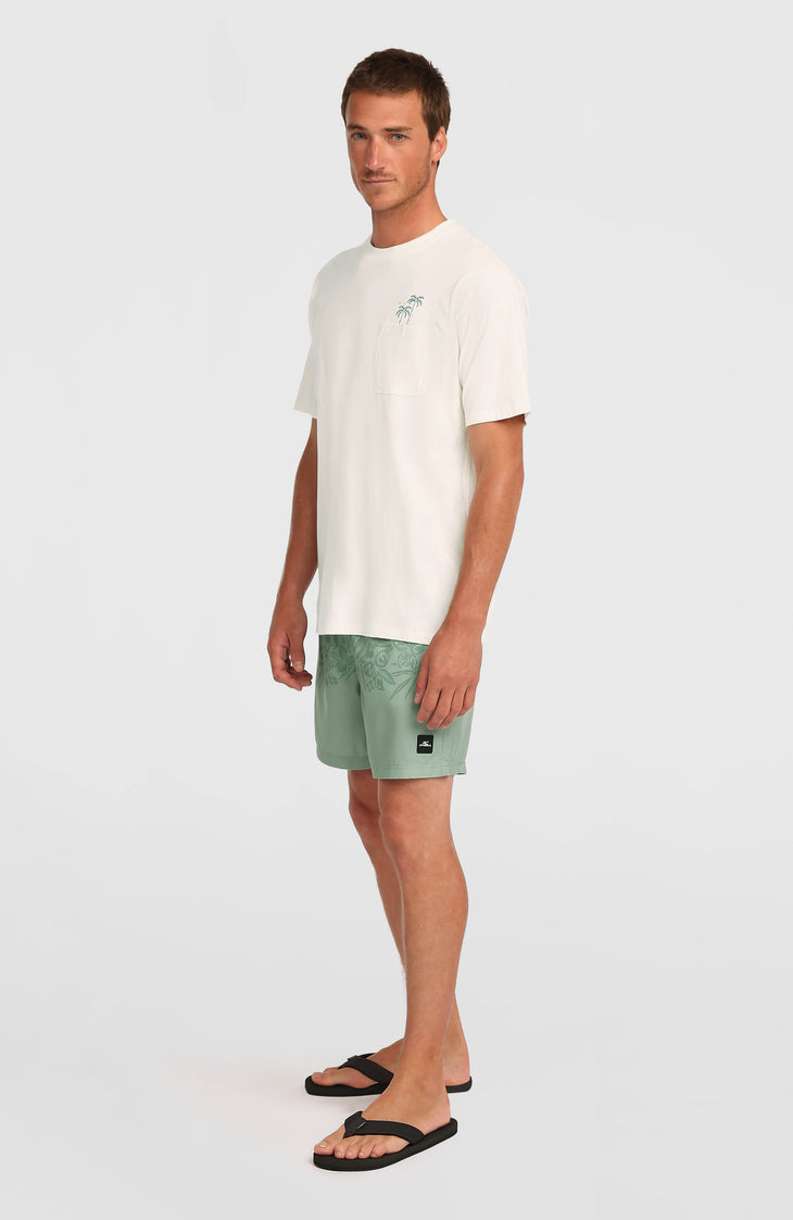 O'Neill Uni Flower 16'' Badehose | Green Tropical Stripe