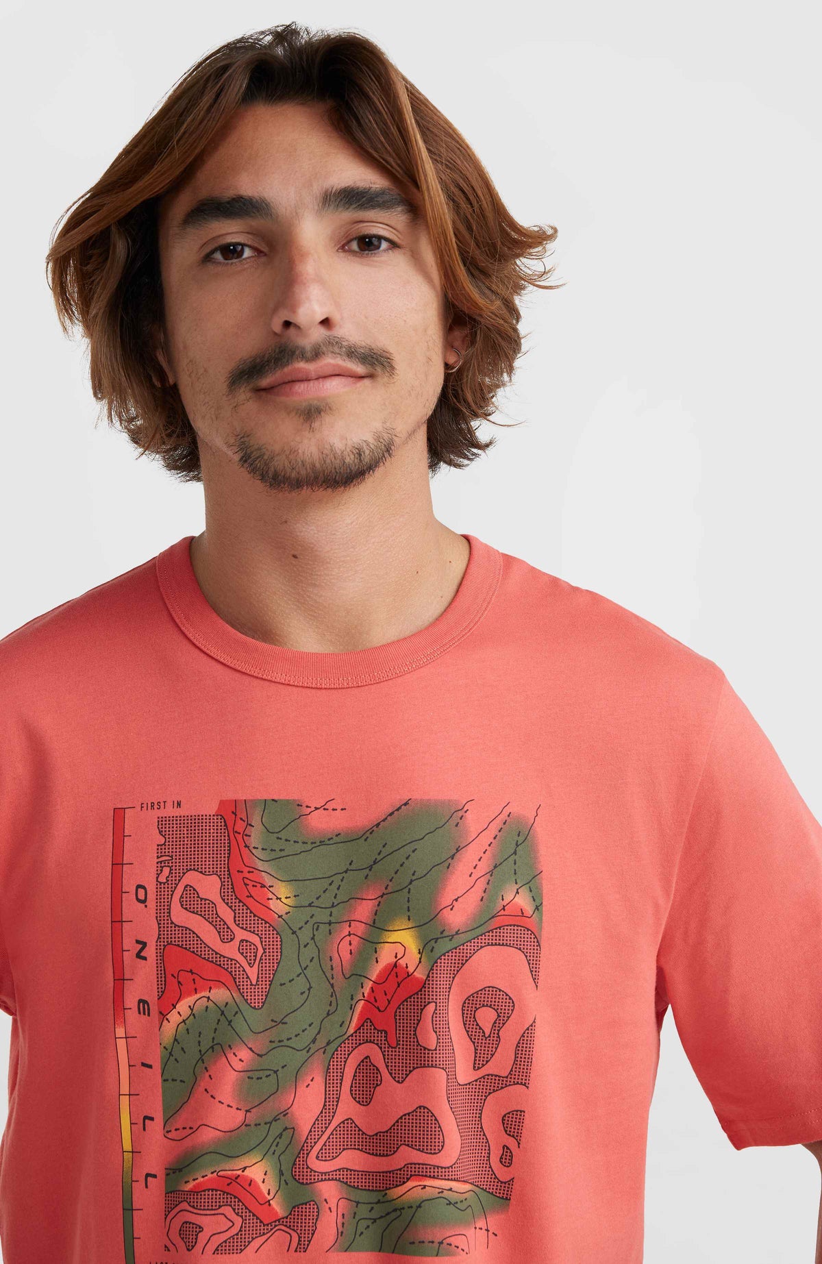 O'Neill TRVLR Series Pacific Polygiene T-Shirt | Red Orcher