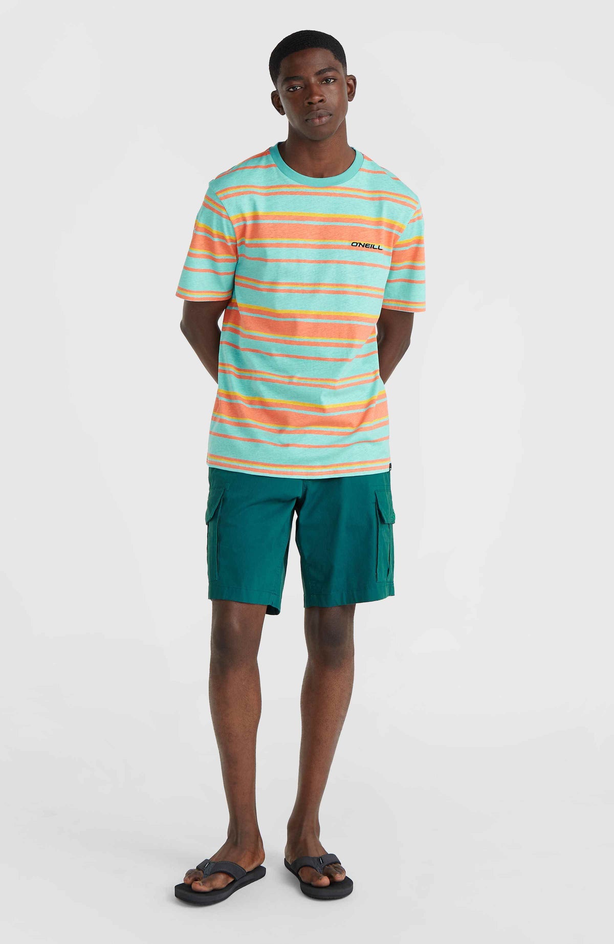 Mix and Match Stripe T-Shirt | Blue Neon Bold Stripes