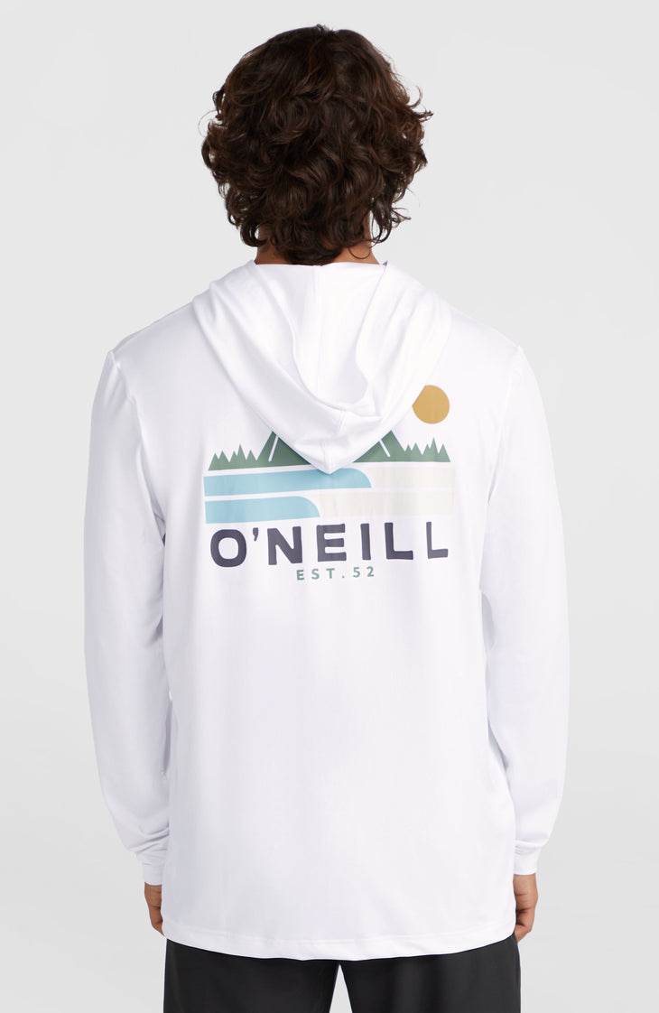 O'Neill TRVLR Series UPF Langarmshirt mit Kapuze | Snow White