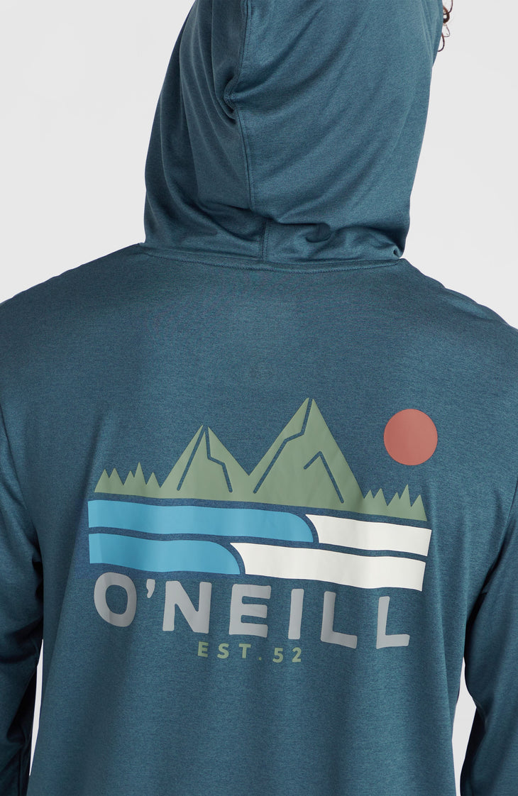 O'Neill TRVLR Series UPF Langarmshirt mit Kapuze | Midnight Navy
