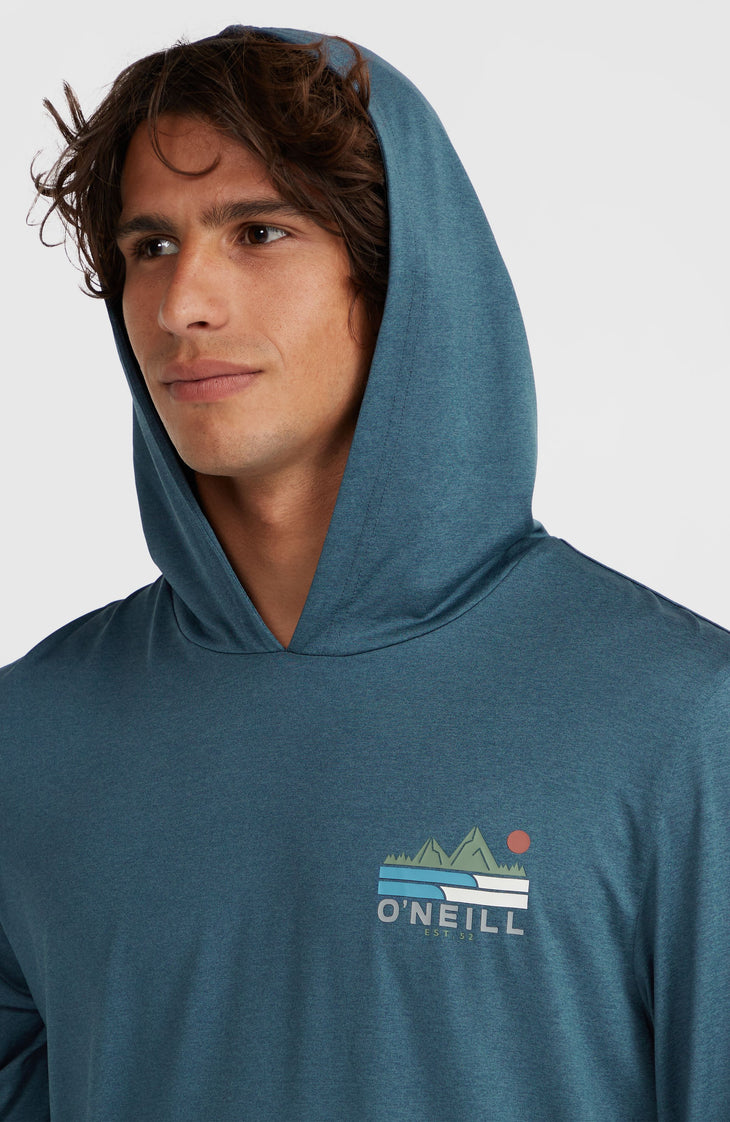 O'Neill TRVLR Series UPF Langarmshirt mit Kapuze | Midnight Navy