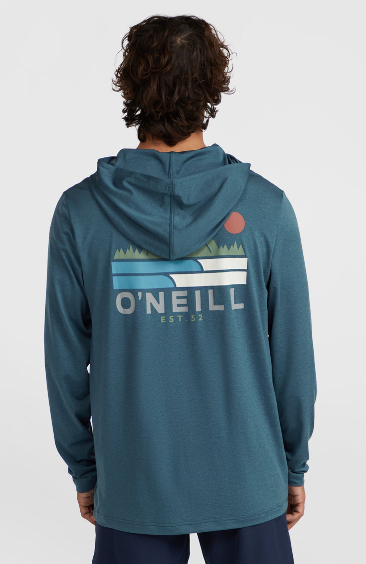 O'Neill TRVLR Series UPF Langarmshirt mit Kapuze | Midnight Navy