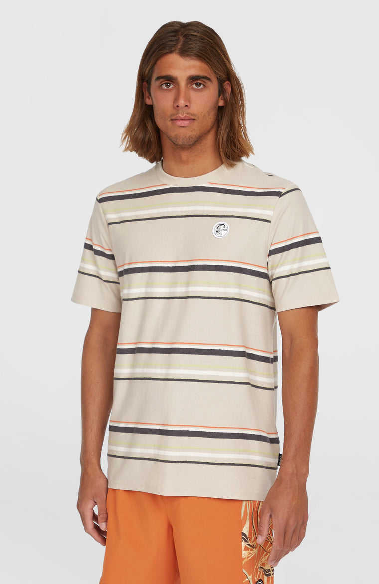 O'Riginals Stripe T-Shirt | Beige Originals Retro Stripe O'Riginals Stripe T-Shirt | Beige Originals Retro Stripe