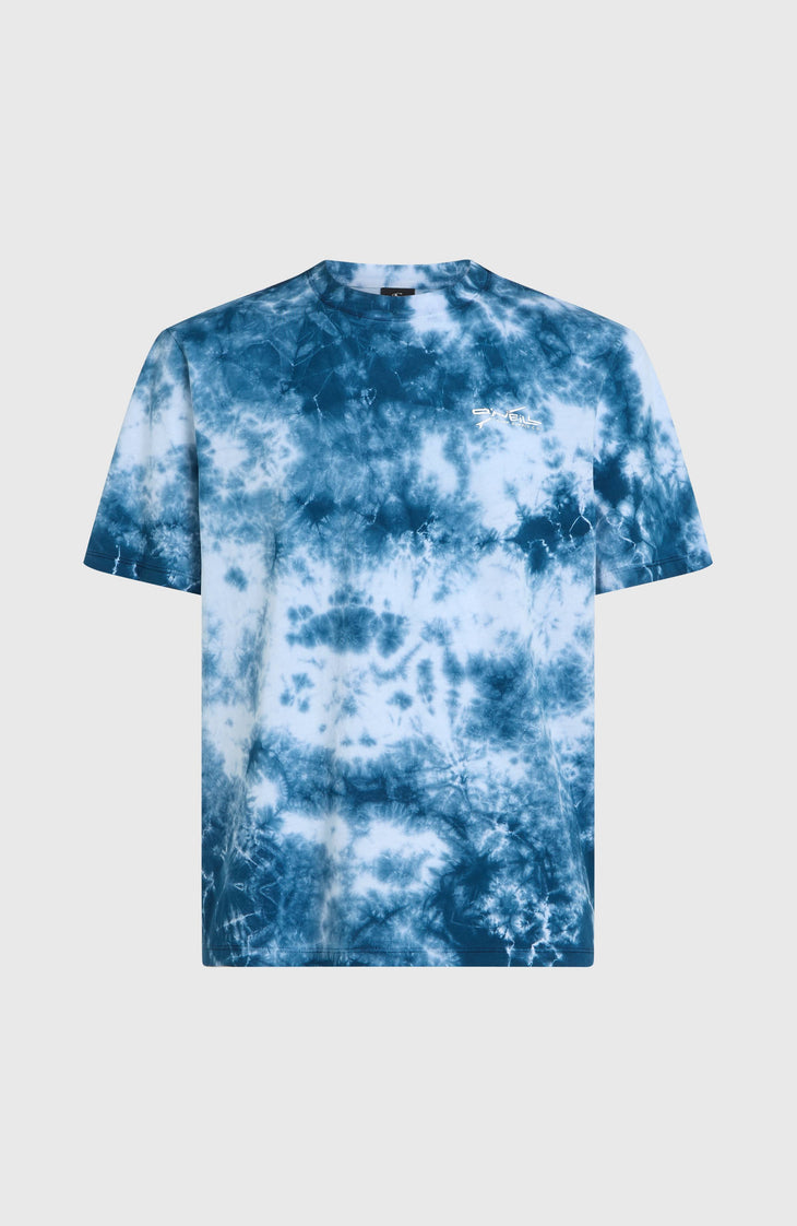 Tie Dye Graphic T-Shirt | Blue Tie Dye Print
