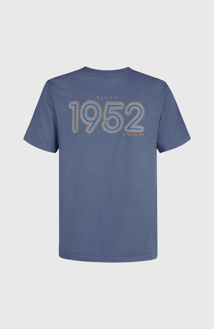 O'Riginals Retro Back-Print T-Shirt | Mozart Blue