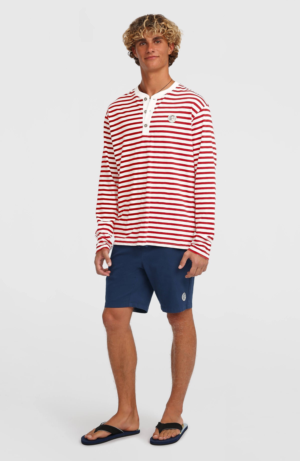 O'Riginals Langarmshirt | White/Red Originals Stripe