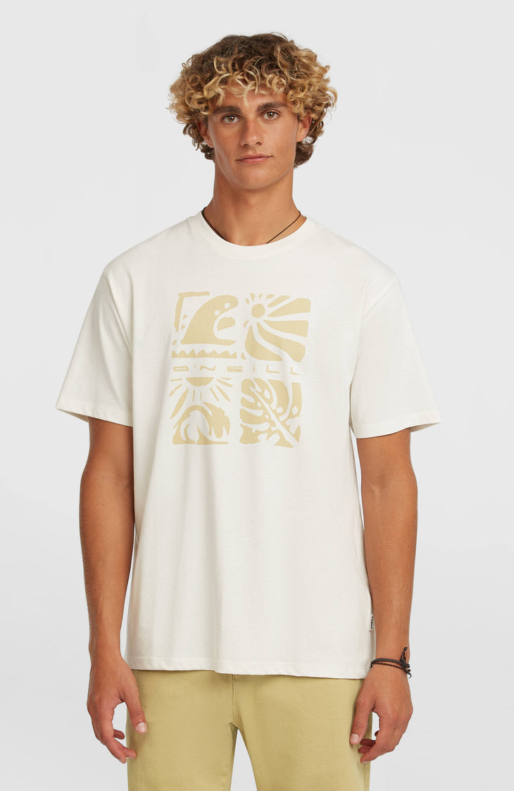 O'Neill Melange Front-Print T-Shirt | Snow White