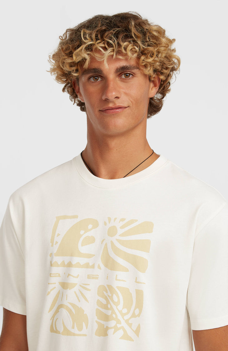 O'Neill Melange Front-Print T-Shirt | Snow White