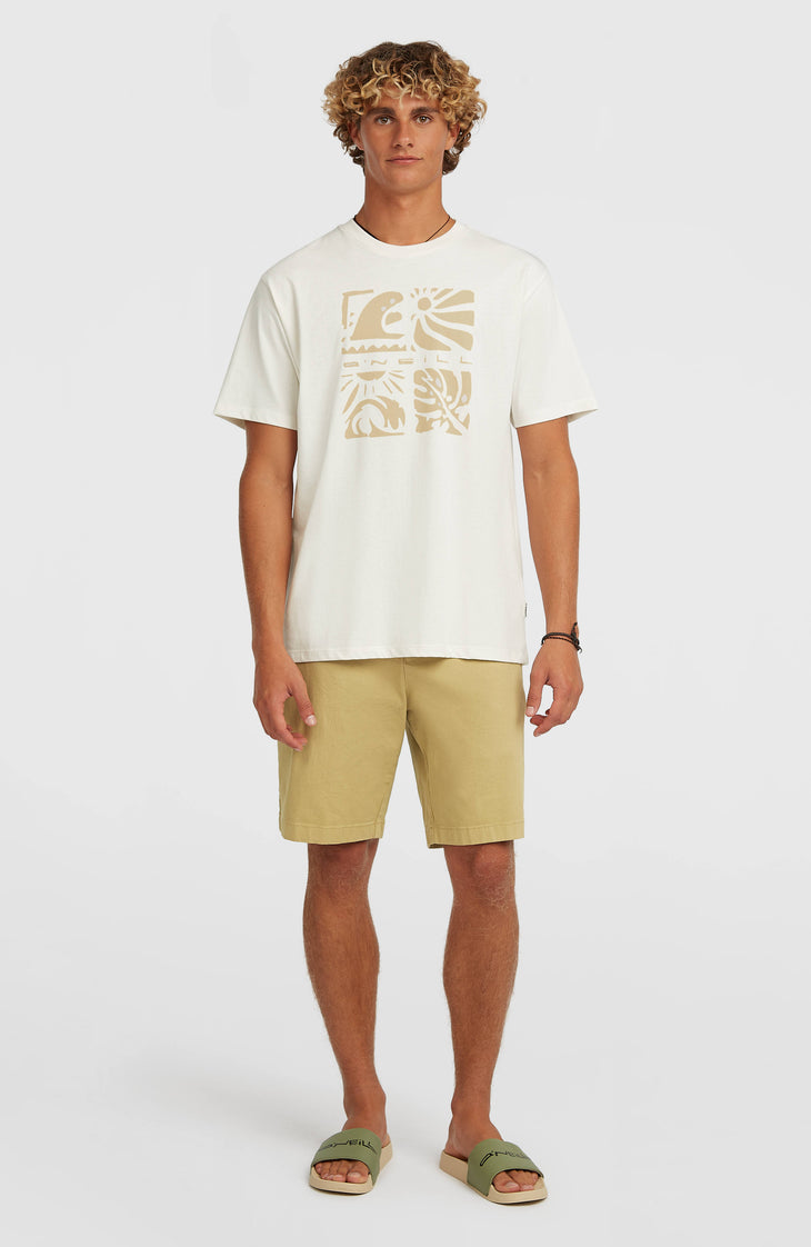 O'Neill Melange Front-Print T-Shirt | Snow White