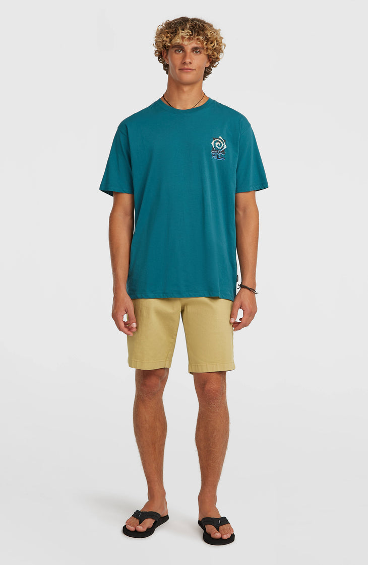 Chest-Print T-Shirt | Botanical Heat