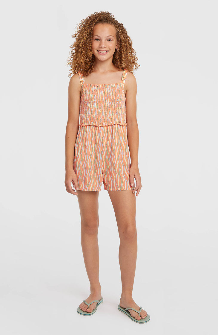 O'Neill Woven Playsuit | Funky Peach Swirly
