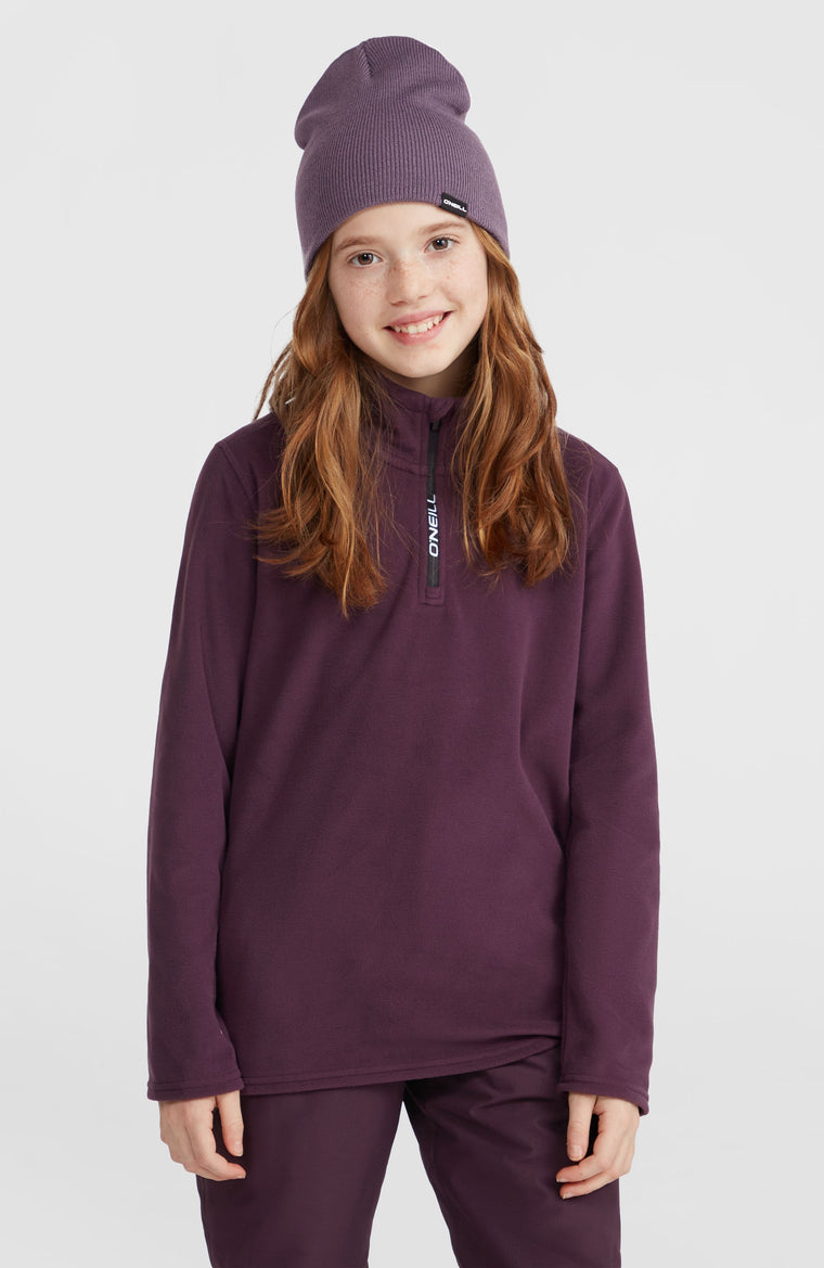 Jack's Polartec® 100 Fleecepullover mit Halbreißverschluss | Aubergine Jack's Polartec® 100 Fleecepullover mit Halbreißverschluss | Aubergine