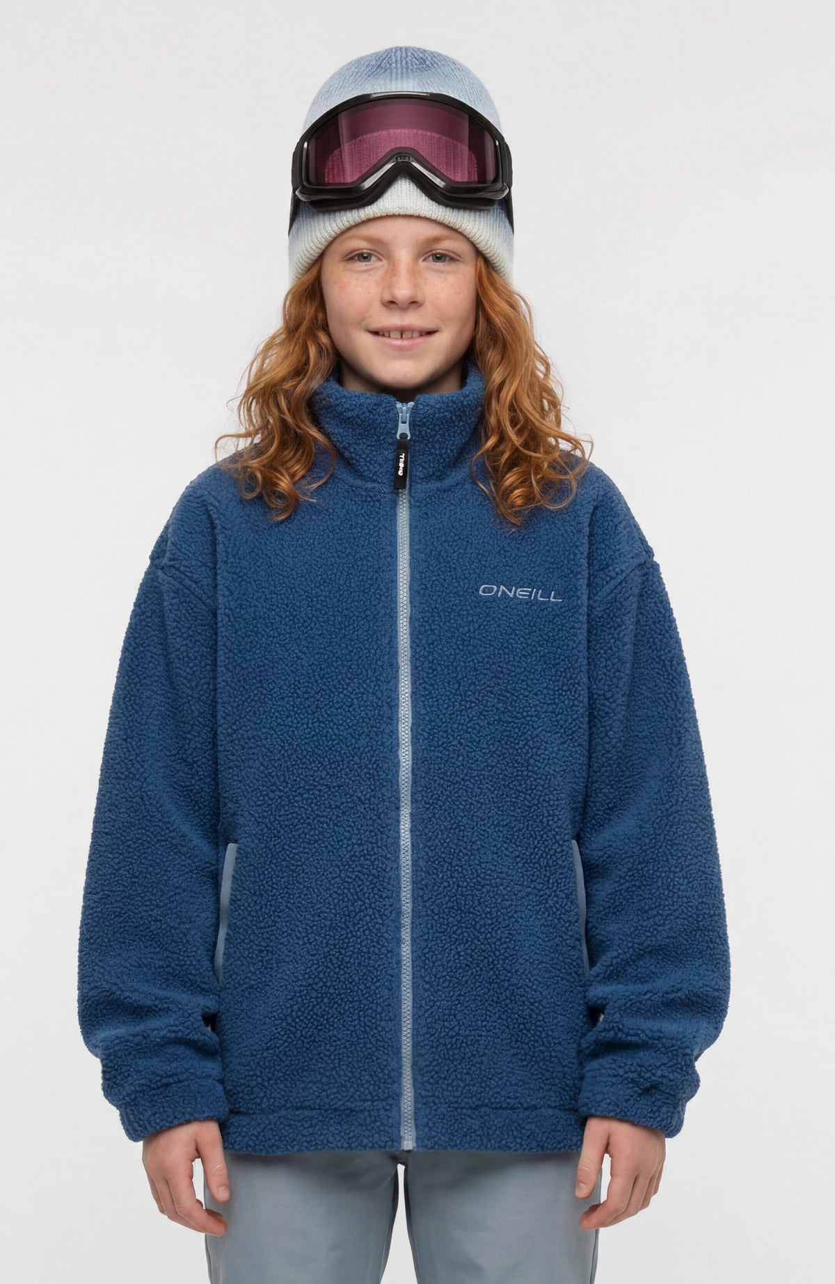 Flauschige Fleecejacke mit Reißverschluss | Regal Blue