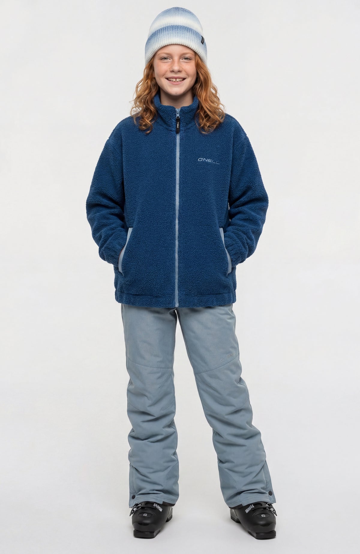 Flauschige Fleecejacke mit Reißverschluss | Regal Blue