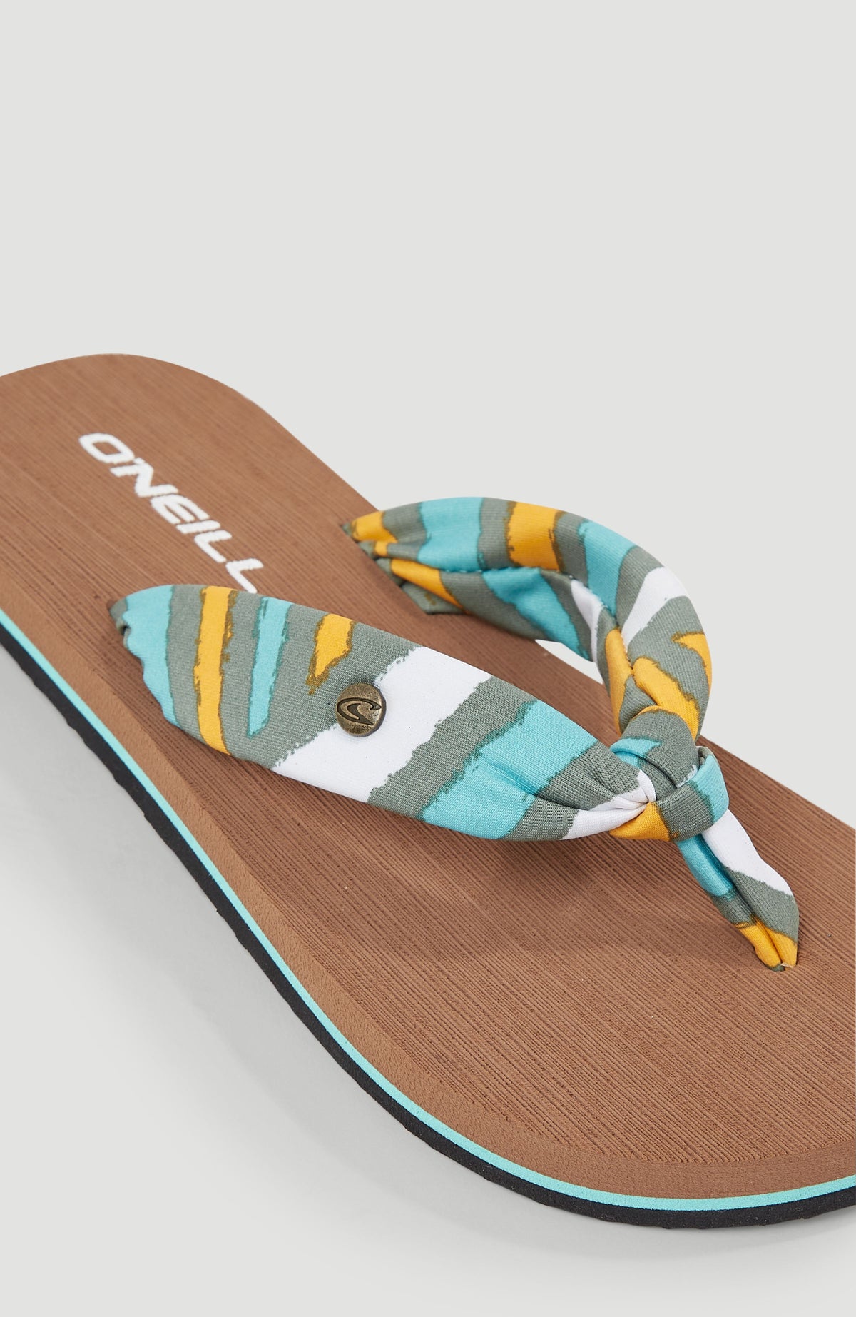 Ditsy Sun Sandalen | Blue Rainbow Stripe