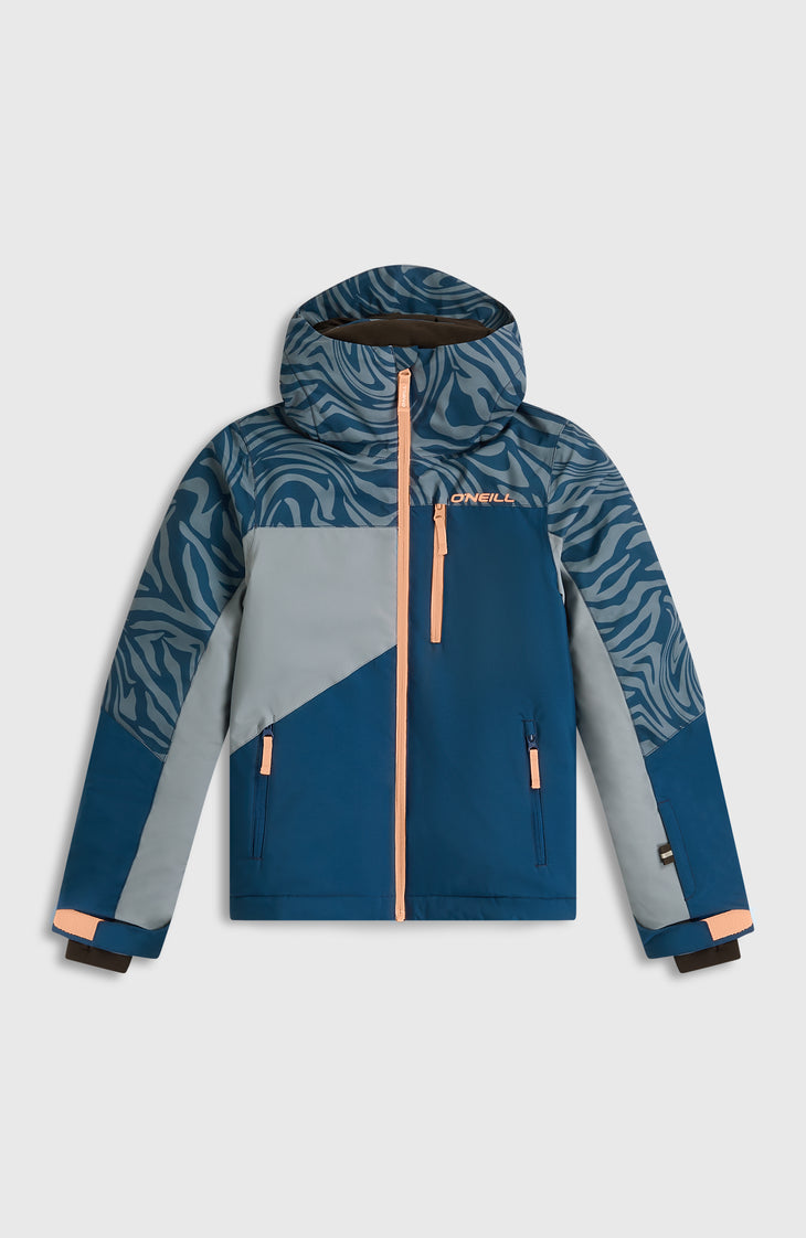 FWC'Cruz Triple Skijacke | Blue Swirl Zebra