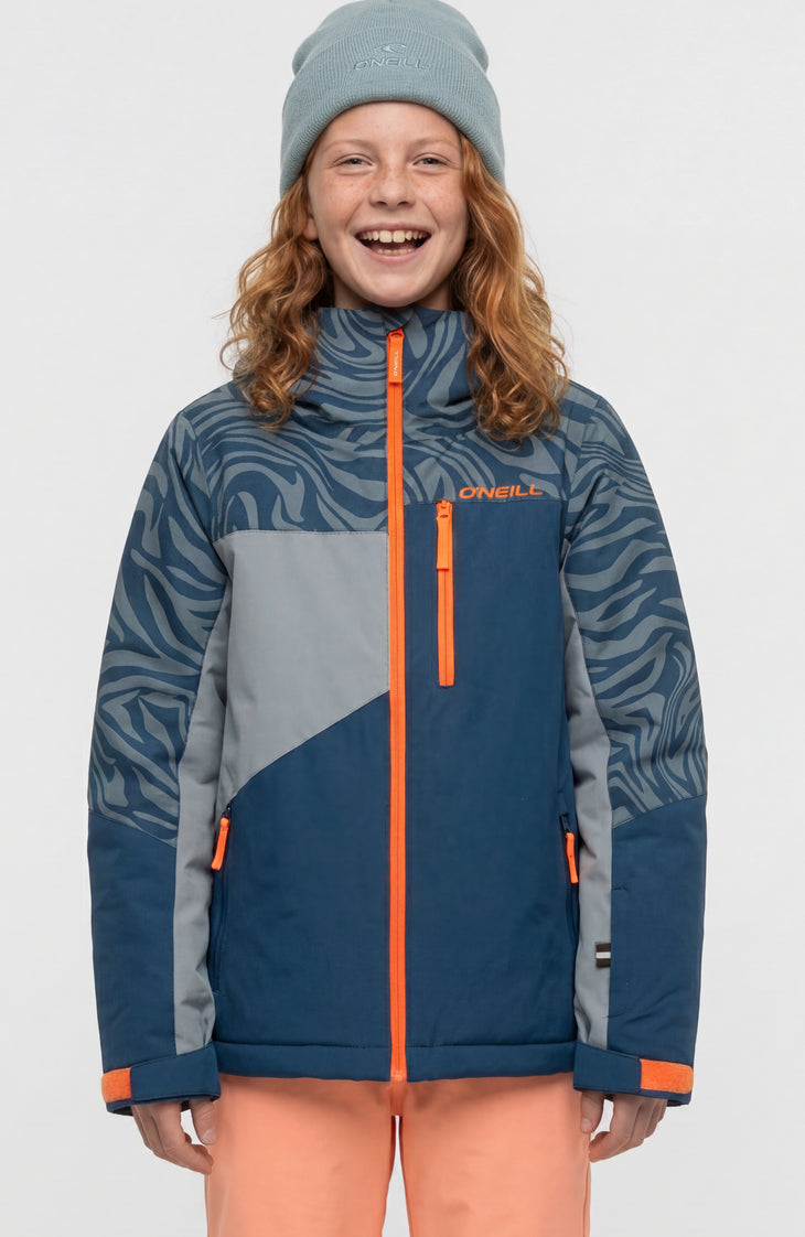 FWC'Cruz Triple Skijacke | Blue Swirl Zebra