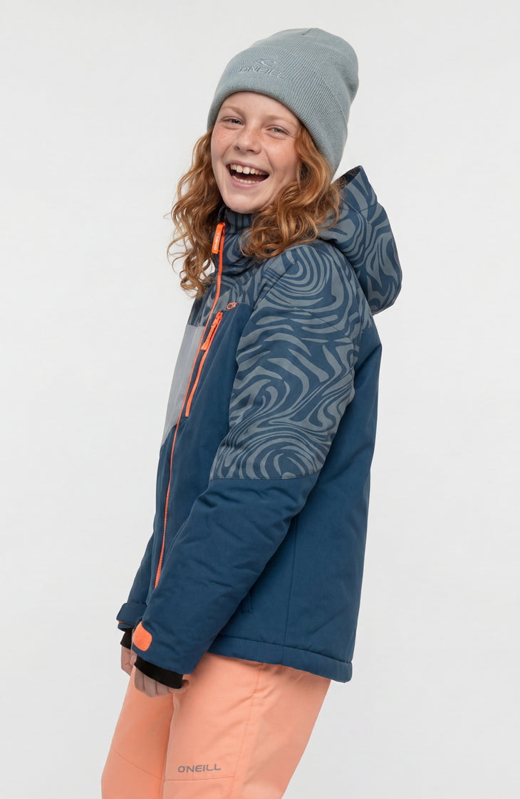 FWC'Cruz Triple Skijacke | Blue Swirl Zebra