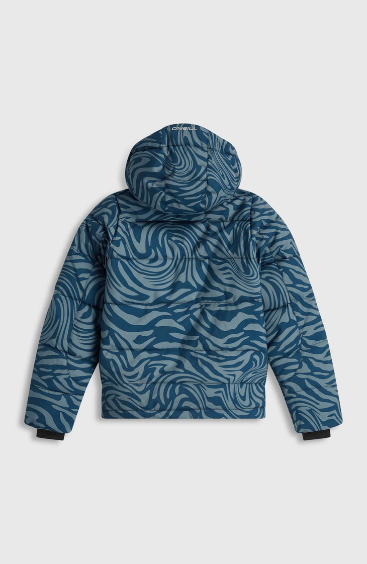 Gesteppte FWC'Cruz Skijacke | Blue Swirl Zebra