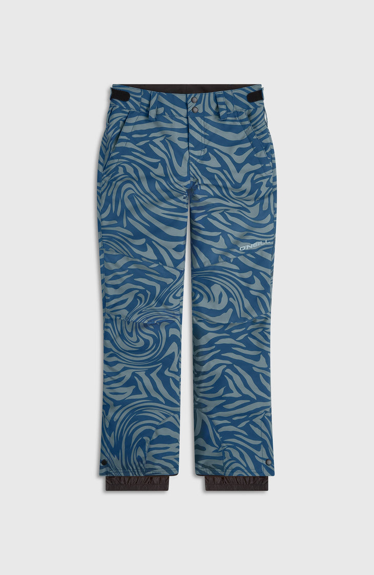 FWC'Cruz Skihose | Blue Swirl Zebra