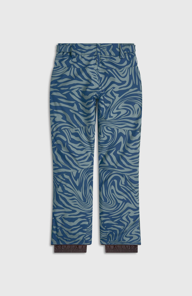 FWC'Cruz Skihose | Blue Swirl Zebra