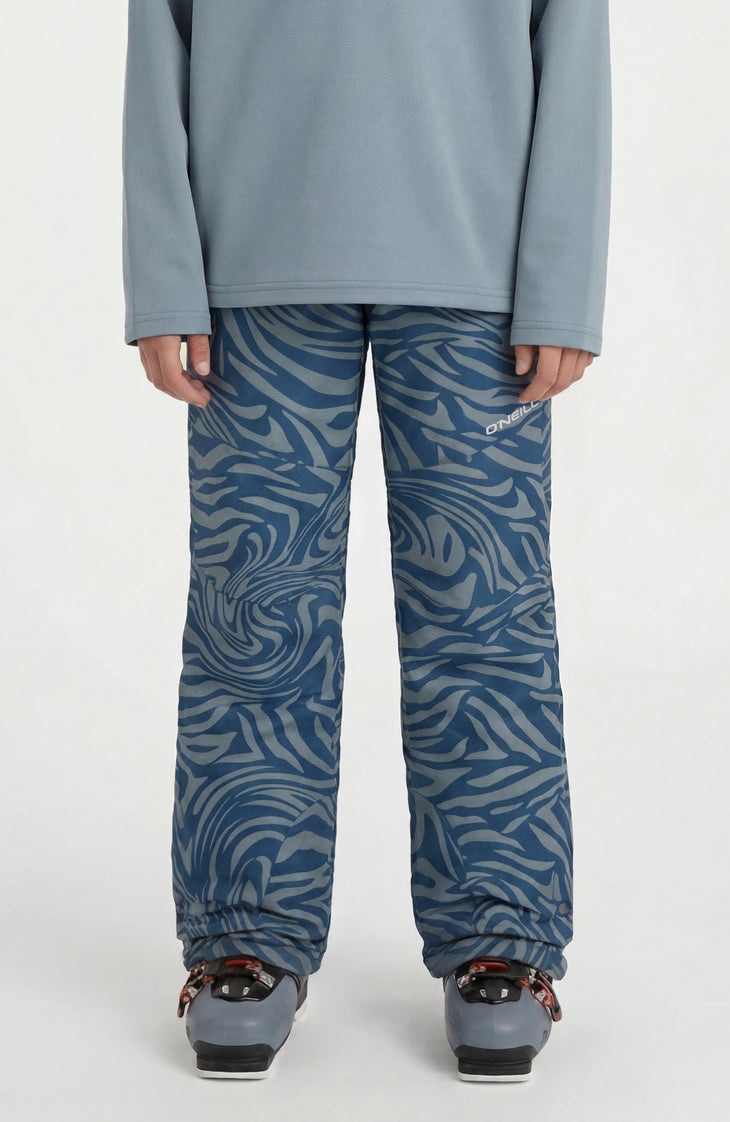 FWC'Cruz Skihose | Blue Swirl Zebra