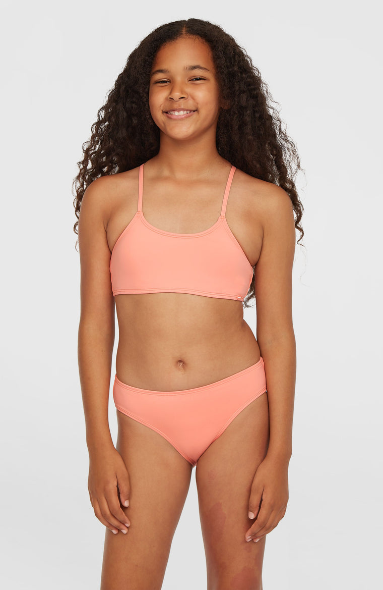 Essentials Bralette-Bikini-Set | Coral Pink Essentials Bralette-Bikini-Set | Coral Pink