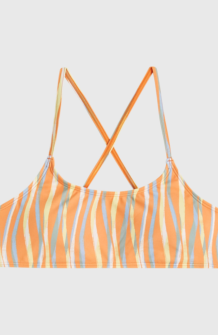 Essentials Bralette-Bikini-Set | Funky Peach Swirly