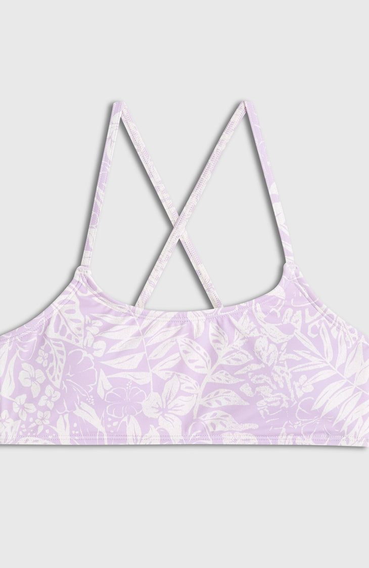 Essentials Bralette-Bikini-Set | Purple Island Sky