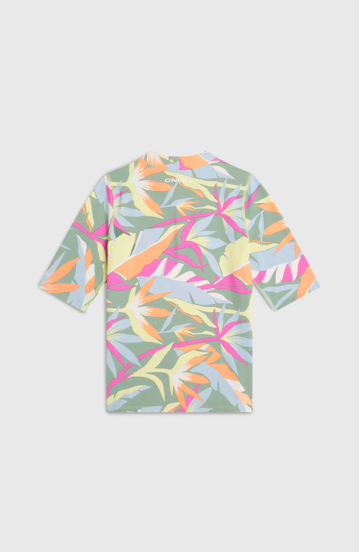 O'Neill Graphic Shortsleeve-UV-Shirt | Green Wmns Tropicana