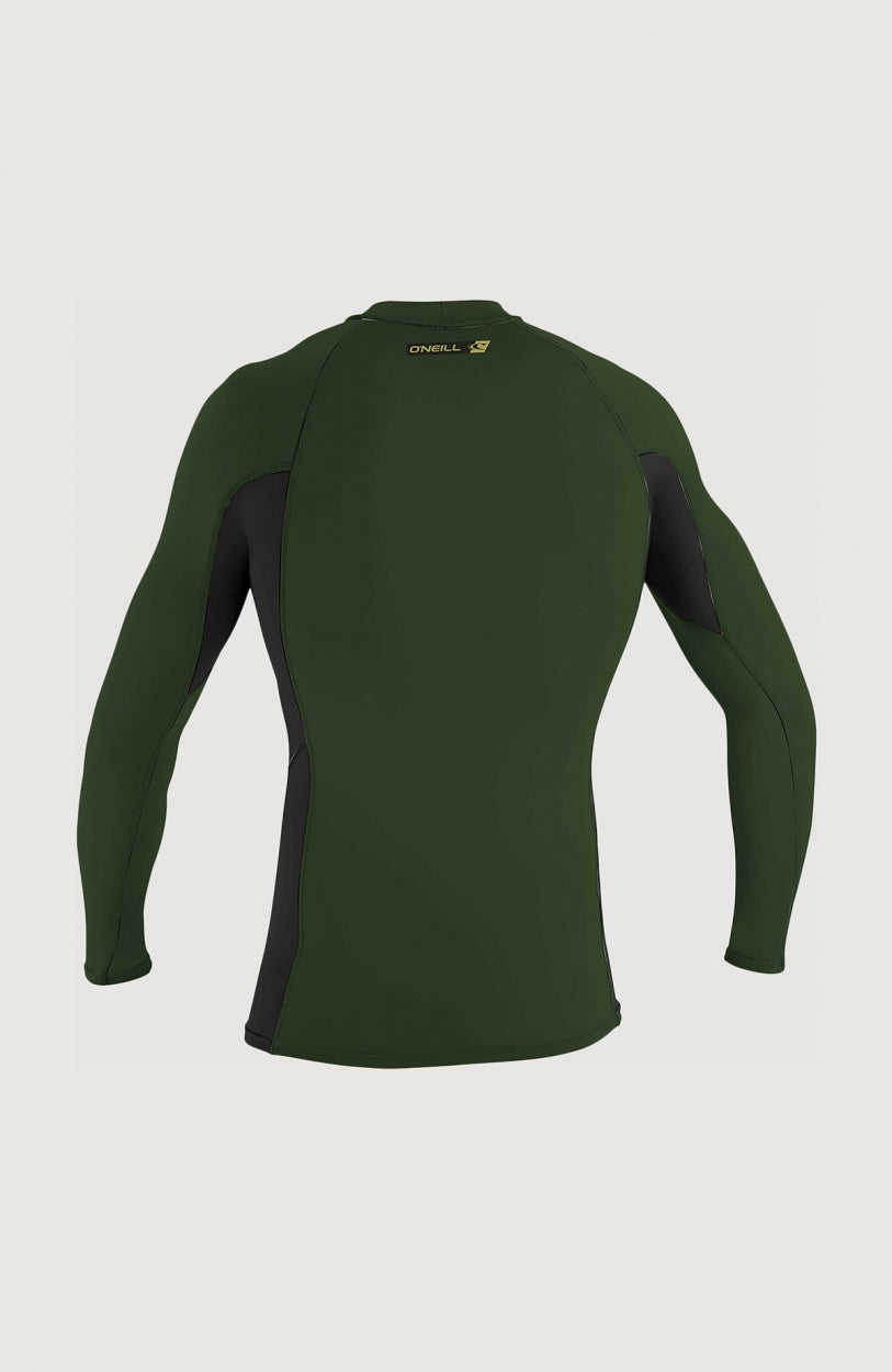 Premium Skins Long Sleeve Rash Guard | Dark Green