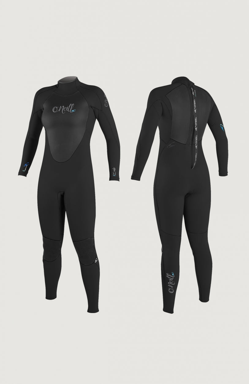 Epic 5/4mm Back Zip Full Wetsuit Womens | A05 BLK/BLK/BLK