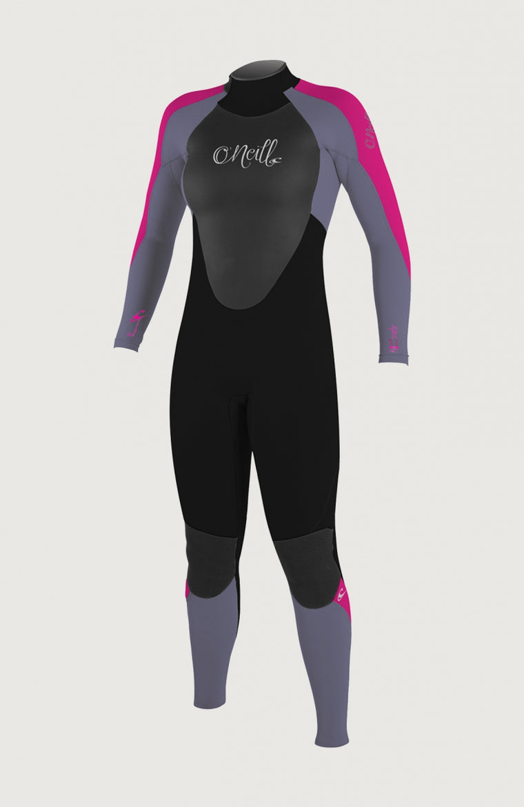 Epic 5/4mm Back Zip Full Wetsuit Girls | Black Epic 5/4mm Back Zip Full Wetsuit Girls | Black