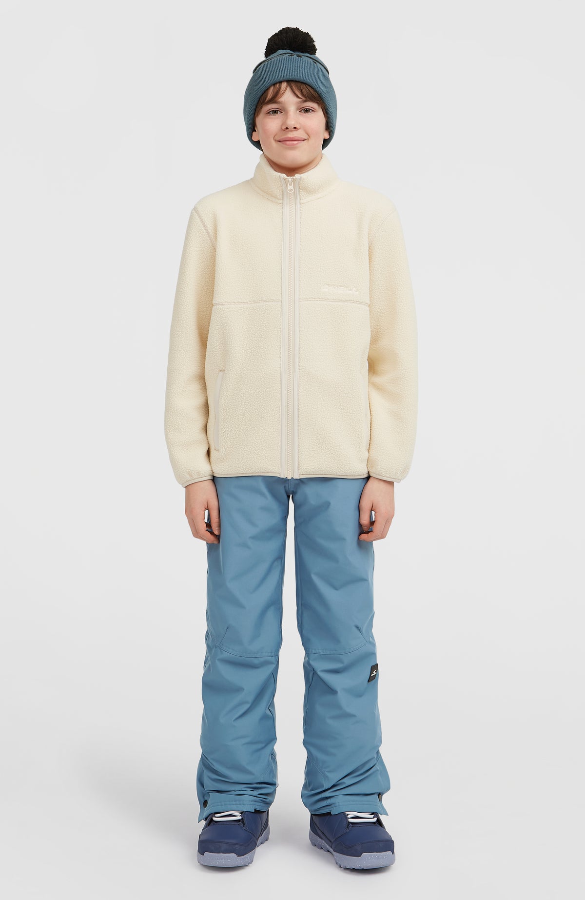 Flauschige Fleecejacke mit Reißverschluss | Macaron