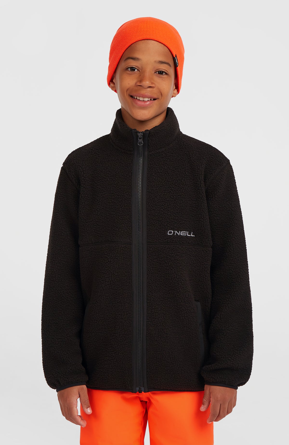Flauschige Fleecejacke mit Reißverschluss | Black Out