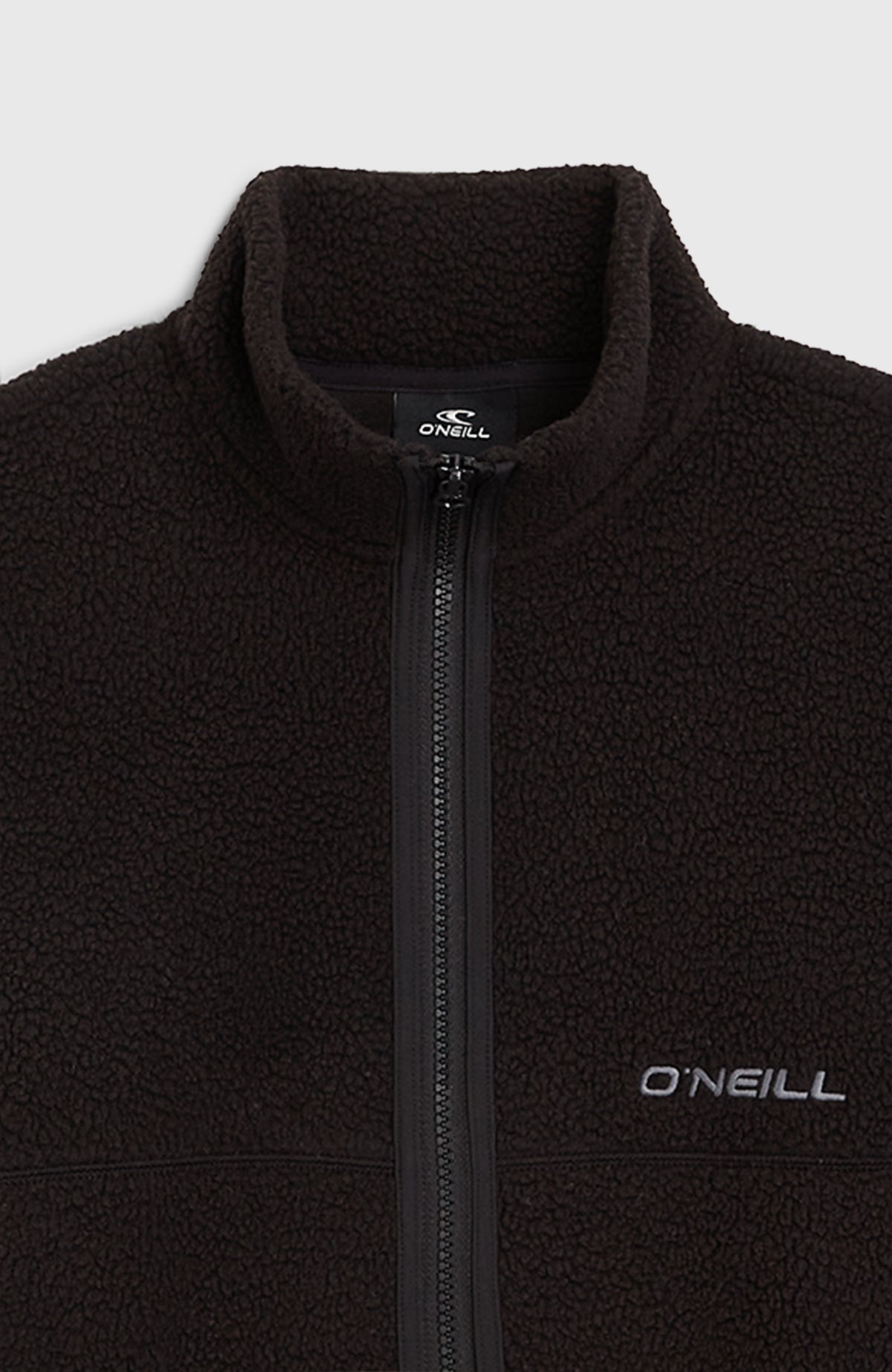 Flauschige Fleecejacke mit Reißverschluss | Black Out
