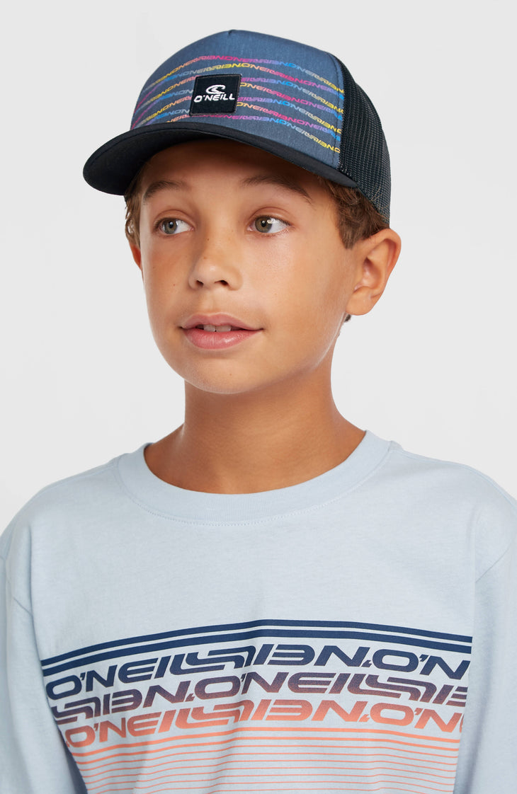 O'Neill Summer Camp Trucker Cap | Boys Blue Heritage Flip