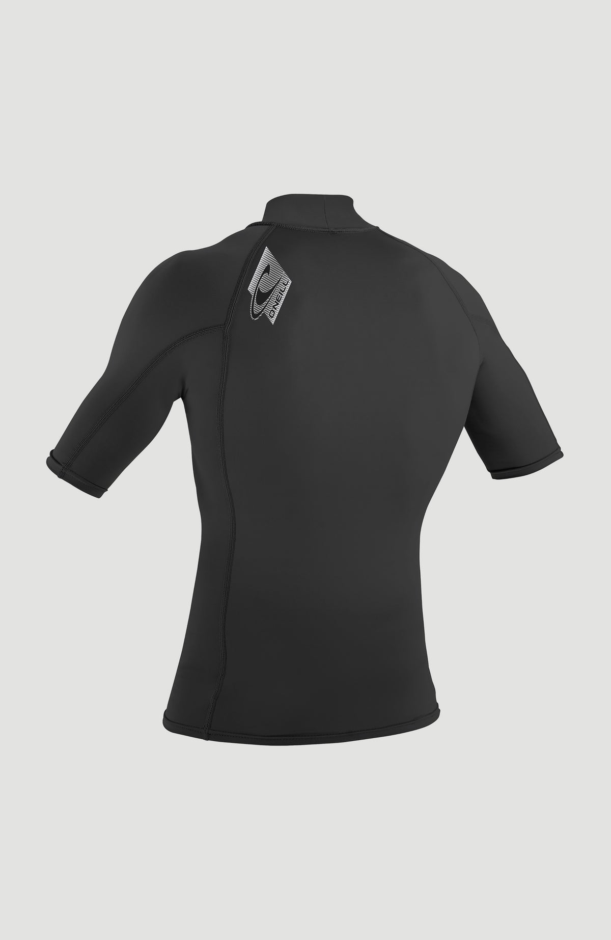 Premium Shortsleeve Skin Turtleneck Rash Guard | A05 BLK/BLK/BLK