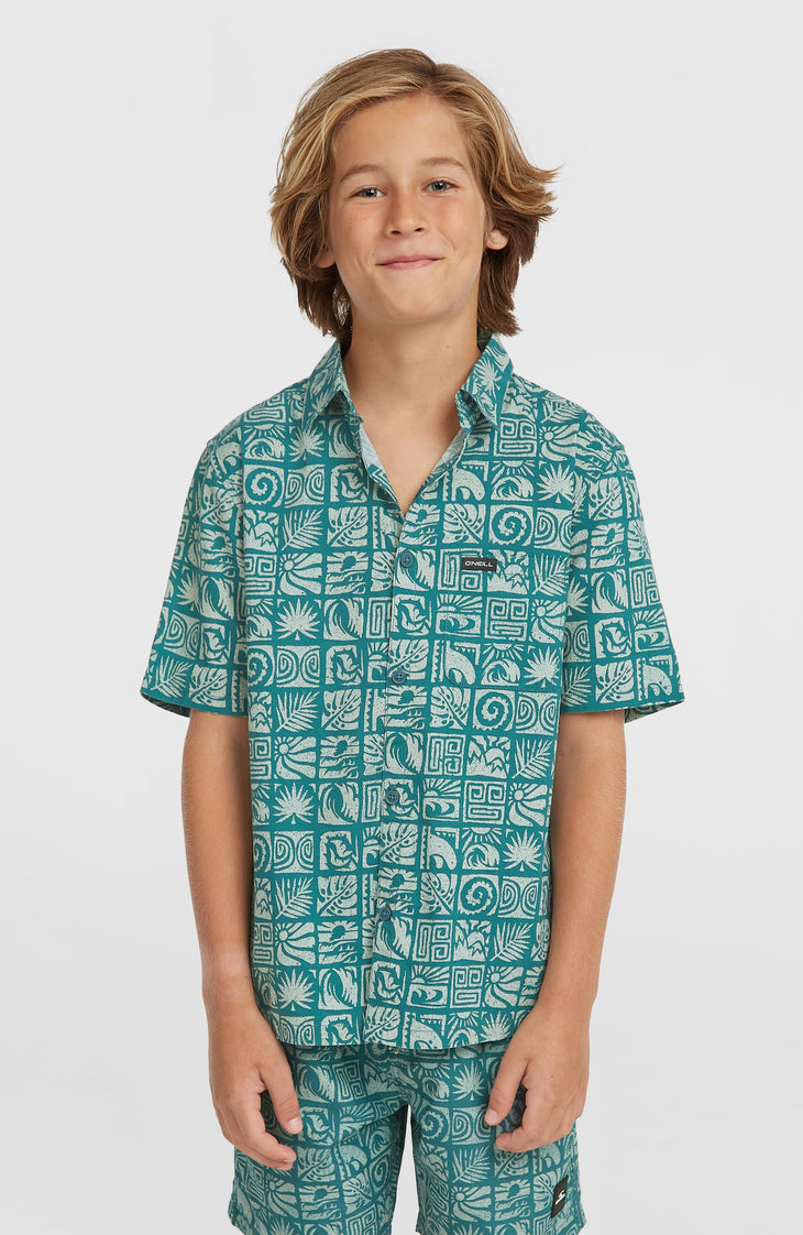 Print-Shirt | Blue Bricks