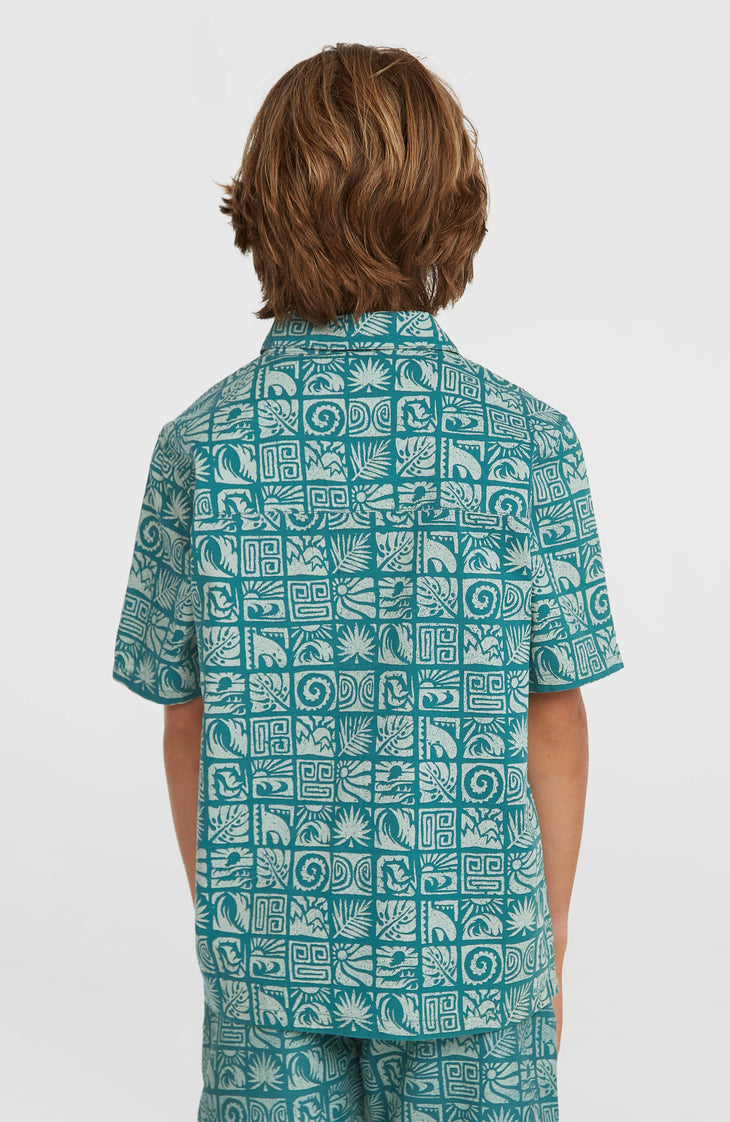Print-Shirt | Blue Bricks