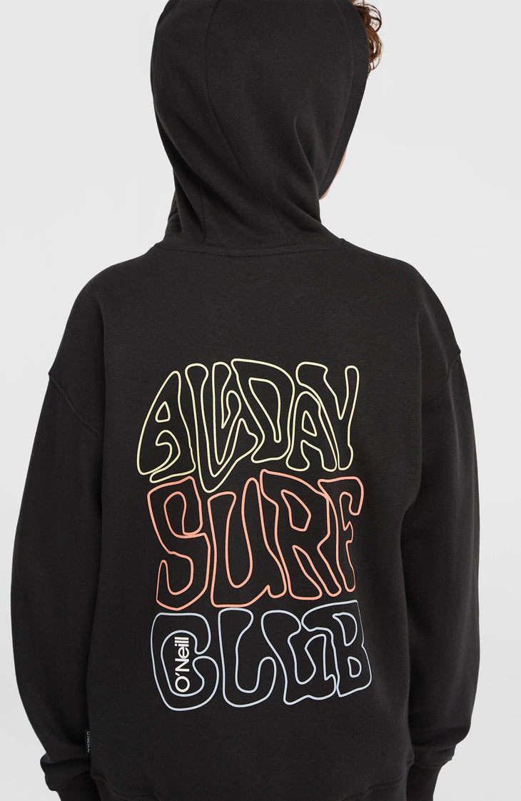 Graphic Kapuzenjacke mit Reißverschluss | Black Out