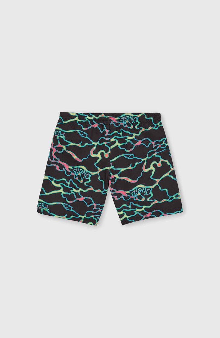 Jack O'Neill Cali Crazy 14'' Badehose | Black Ocean View