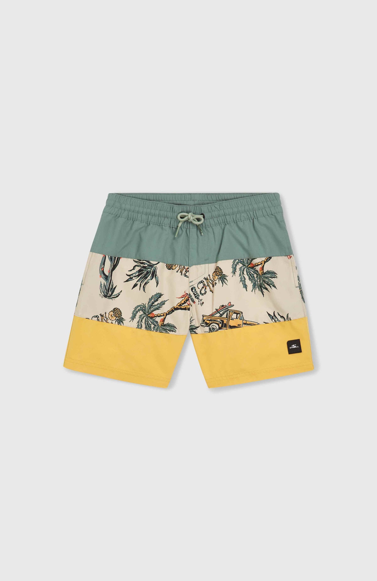 Mix and Match Cali Block 13'' Badehose | Beige Venice Beach