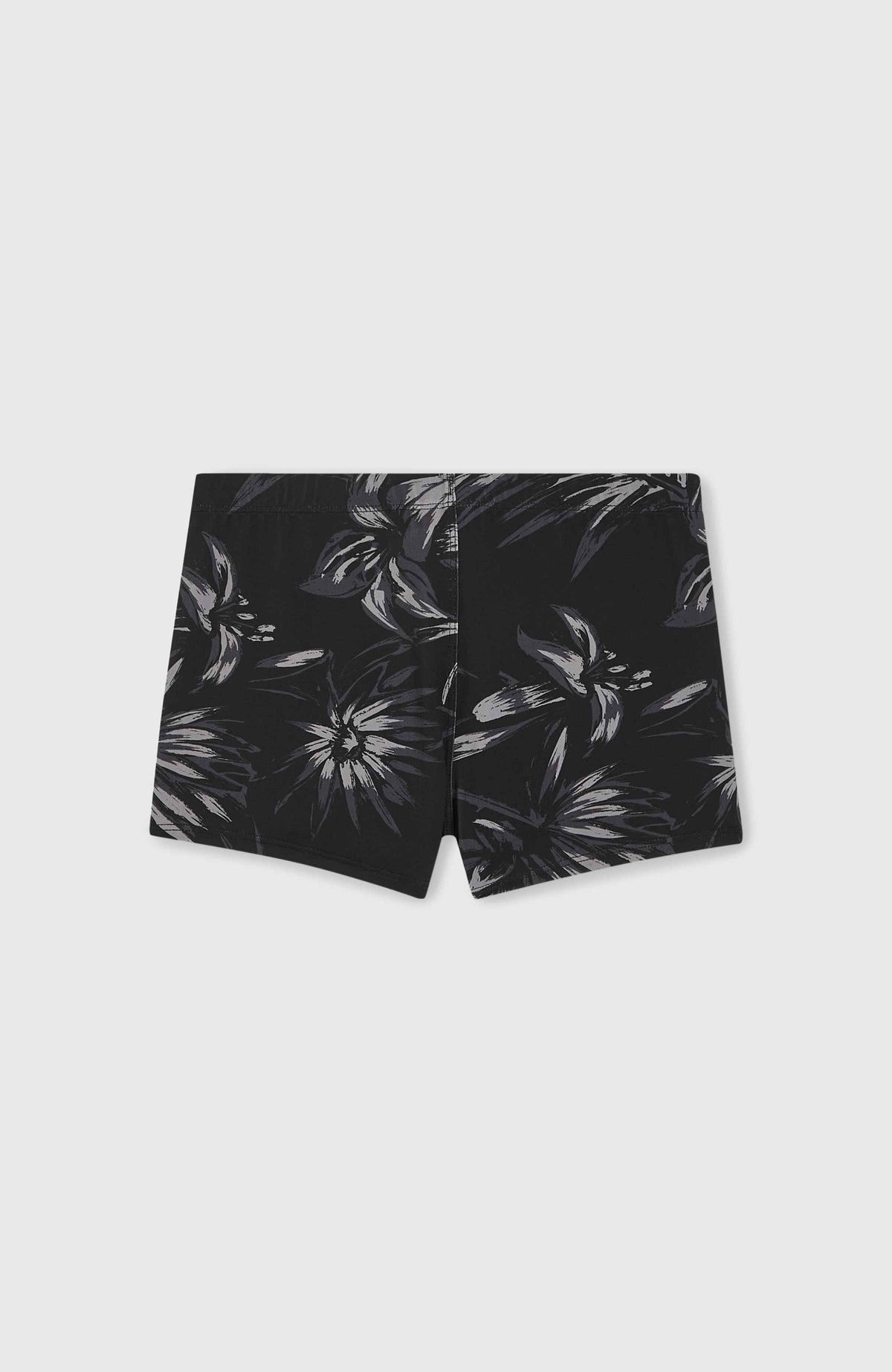 Mix and Match Crazy 8'' Racer Badehose | Black Tonal Tropican