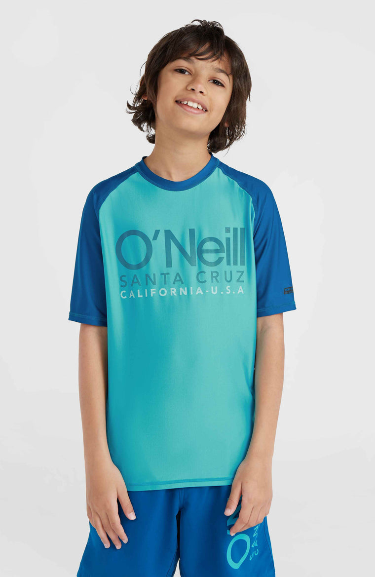 Essentials Cali Shortsleeve-Schwimmshirt | Neon Blue Essentials Cali Shortsleeve-Schwimmshirt | Neon Blue